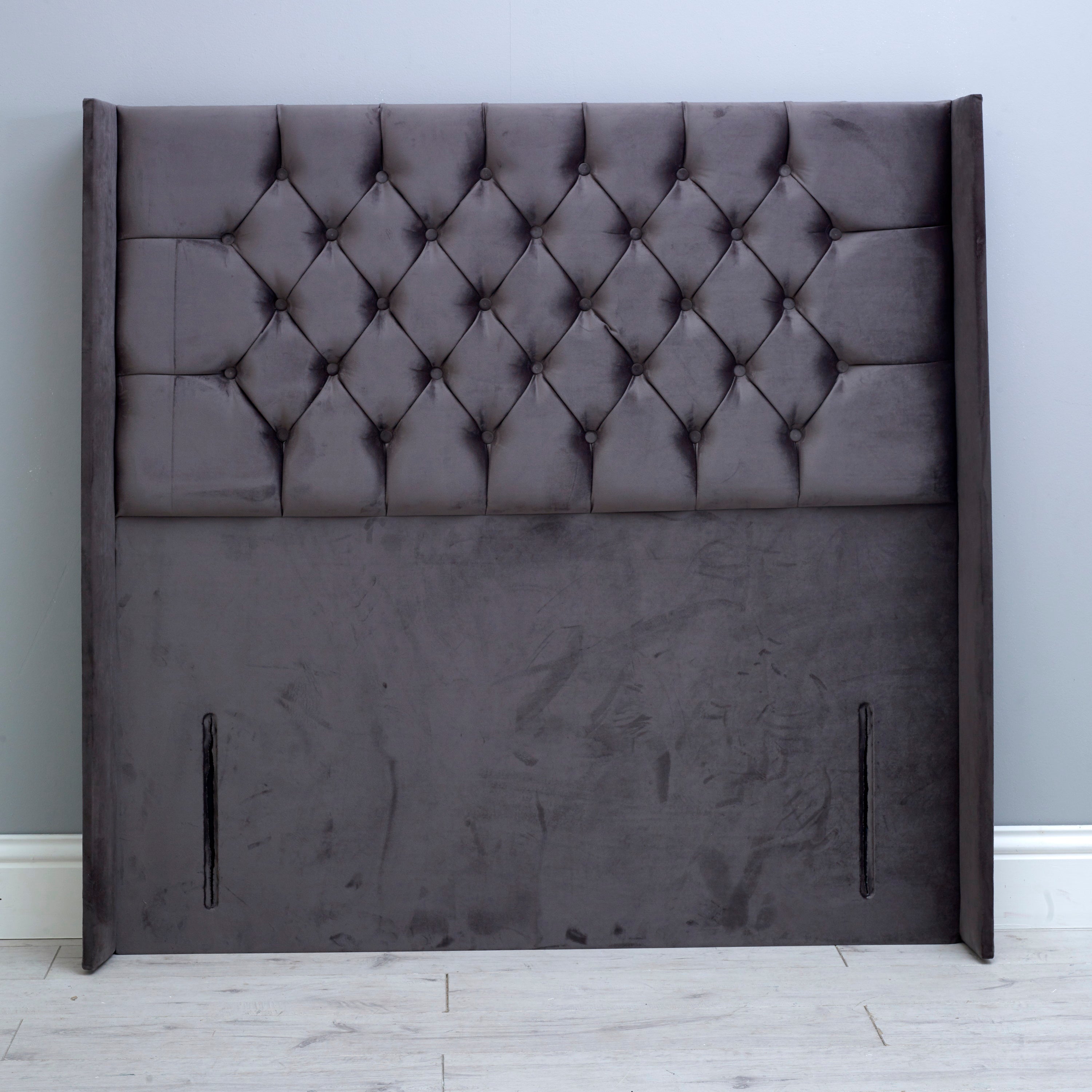 Chesterfield Wing Floor Standing Headboard – 54" Tall